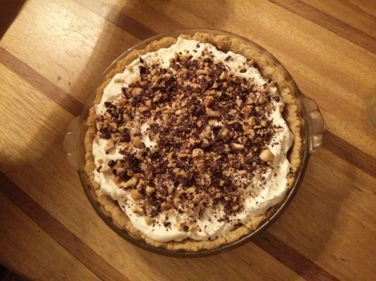 Chocolate Hazelnut Pudding Pie
